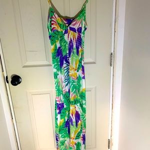 Love...ady tropical rayon maxi dress